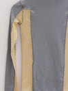 BASERANGE Long Sleeve T-Shirt TTML Collection Ribbed Cotton Portugal BAS-TTML-RB-SP25-BOW BLUE/HEN YELLOW